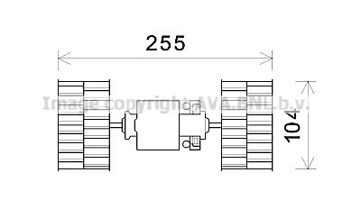 AVA QUALITY COOLING bw8484 -  Электродвигатель, вентиляция салона